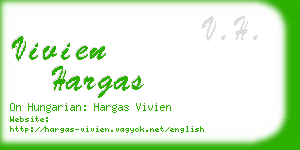 vivien hargas business card